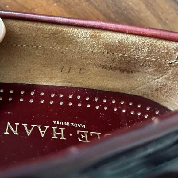 Cole Haan Women's Burgundy Loafers - Picture 6 of 7
